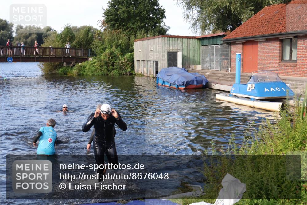 31.08.2025 - Elbe Triathlon Hamburg Luisa Fischer http://msf.ph/oto/8676048 31.08.2025 09:03:47 Schwimmen 387, 483 meine-sportfotos.de