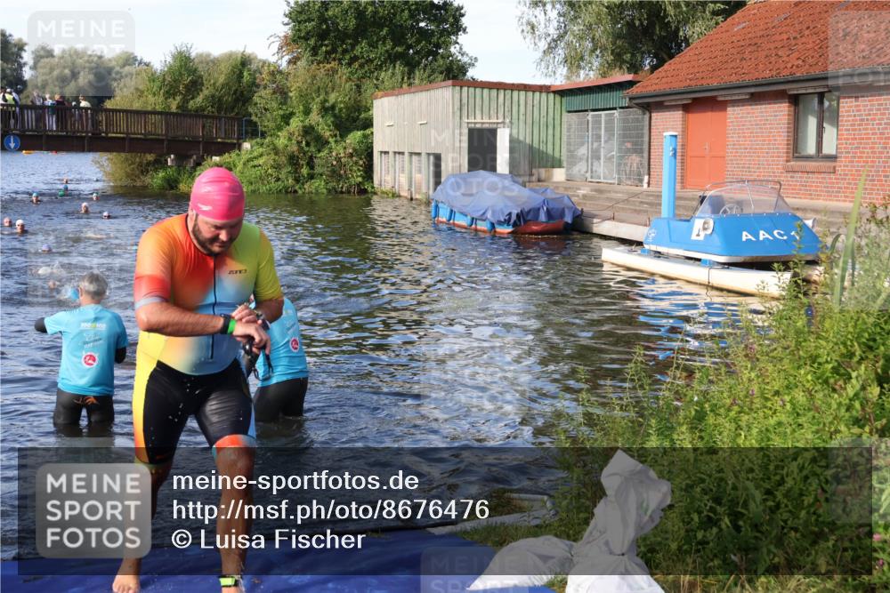 31.08.2025 - Elbe Triathlon Hamburg Luisa Fischer http://msf.ph/oto/8676476 31.08.2025 09:08:31 Schwimmen 399, 500 meine-sportfotos.de