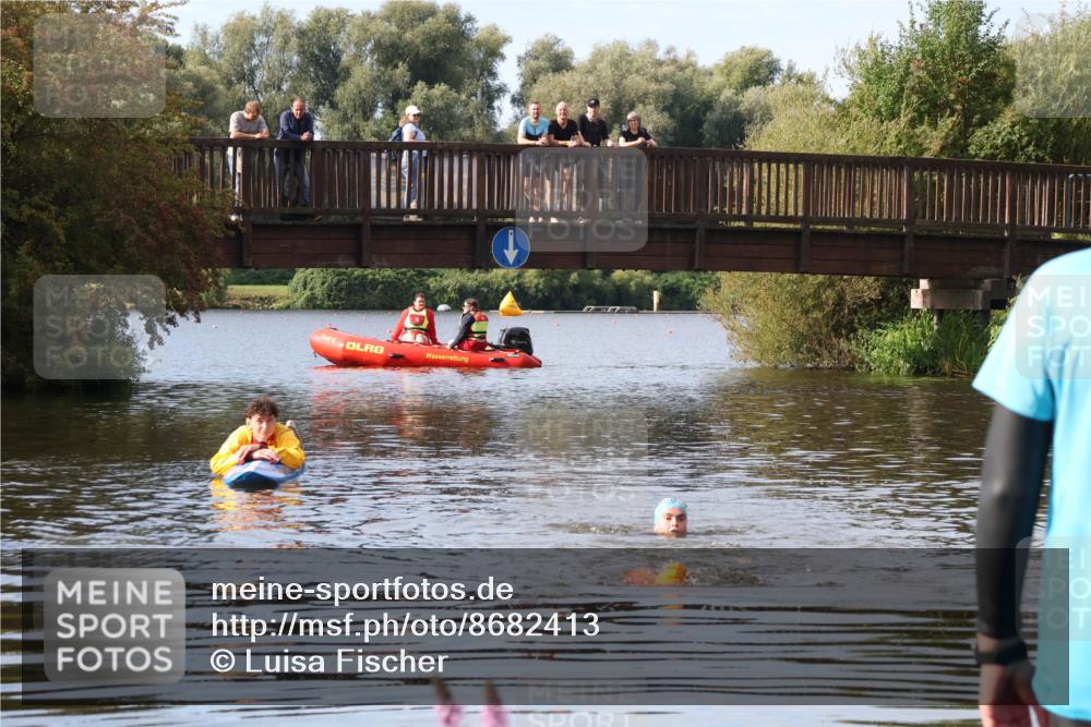 31.08.2025 - Elbe Triathlon Hamburg Luisa Fischer http://msf.ph/oto/8682413 31.08.2025 09:51:12 Schwimmen  meine-sportfotos.de