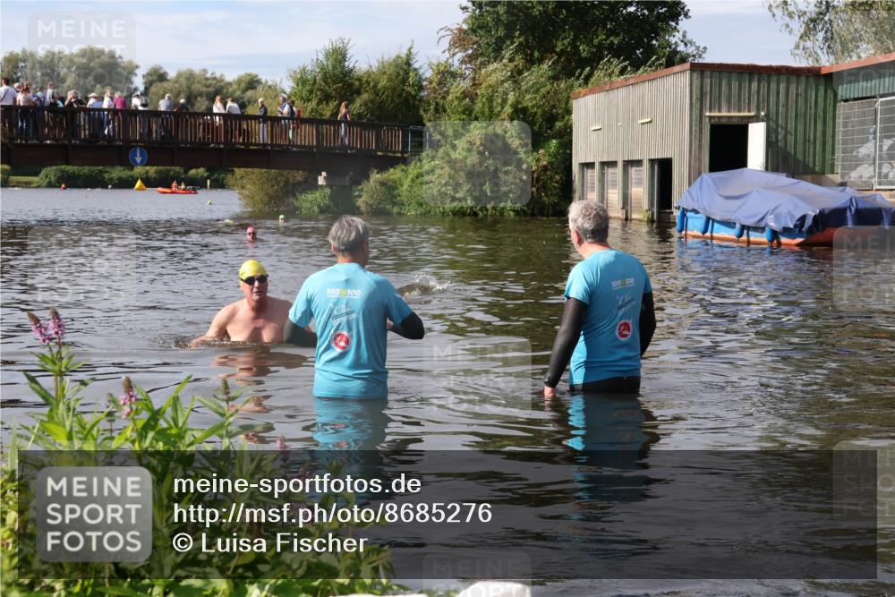 31.08.2025 - Elbe Triathlon Hamburg Luisa Fischer http://msf.ph/oto/8685276 31.08.2025 10:35:08 Schwimmen  meine-sportfotos.de