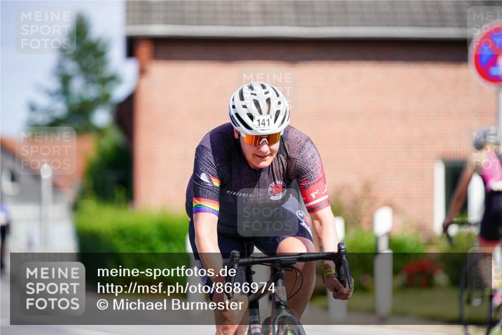 31.08.2025 - Elbe Triathlon Hamburg Michael Burmester http://msf.ph/oto/8686974 31.08.2025 14:48:18 Radfahren 141 meine-sportfotos.de