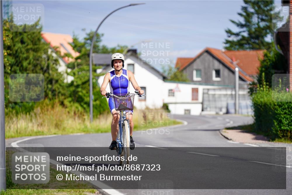 31.08.2025 - Elbe Triathlon Hamburg Michael Burmester http://msf.ph/oto/8687323 31.08.2025 14:53:12 Radfahren 124 meine-sportfotos.de