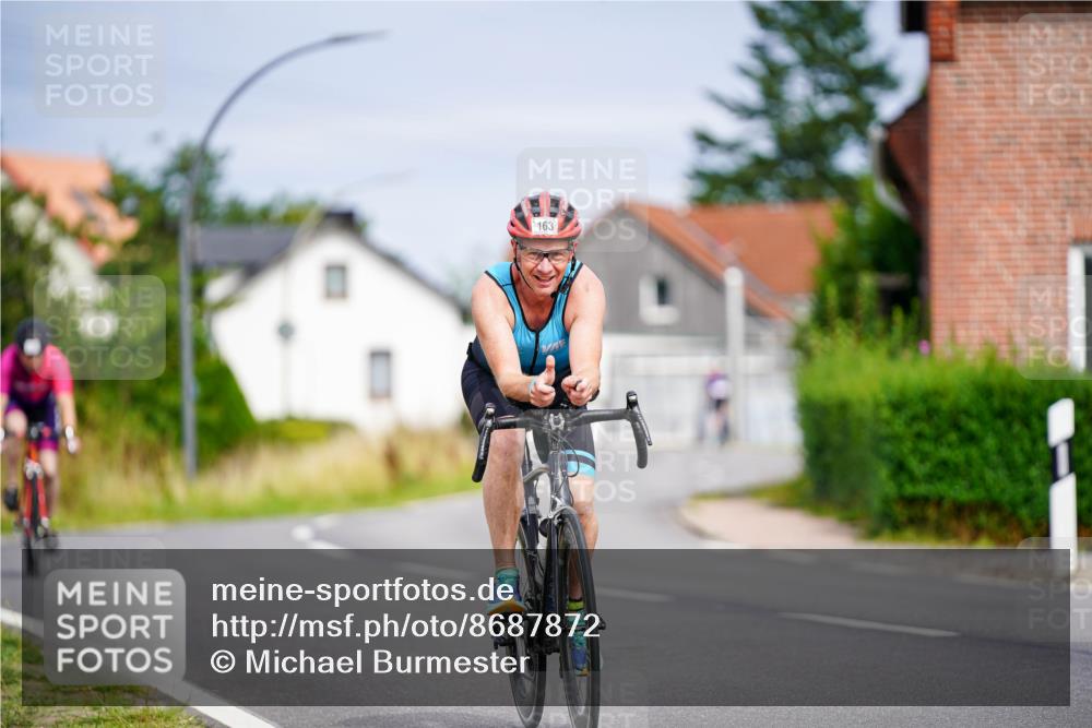 31.08.2025 - Elbe Triathlon Hamburg Michael Burmester http://msf.ph/oto/8687872 31.08.2025 15:27:16 Radfahren  meine-sportfotos.de