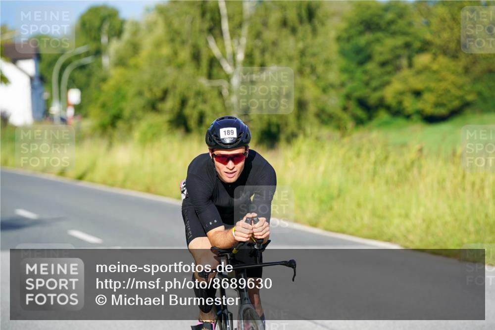 31.08.2025 - Elbe Triathlon Hamburg Michael Burmester http://msf.ph/oto/8689630 31.08.2025 08:40:56 Radfahren 189 meine-sportfotos.de