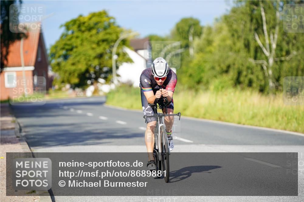 31.08.2025 - Elbe Triathlon Hamburg Michael Burmester http://msf.ph/oto/8689881 31.08.2025 08:45:49 Radfahren 174 meine-sportfotos.de