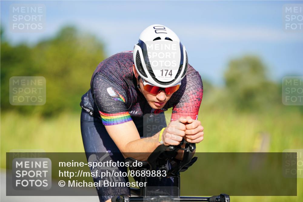 31.08.2025 - Elbe Triathlon Hamburg Michael Burmester http://msf.ph/oto/8689883 31.08.2025 08:45:50 Radfahren 174 meine-sportfotos.de
