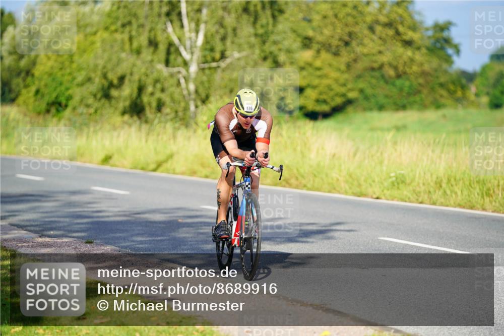 31.08.2025 - Elbe Triathlon Hamburg Michael Burmester http://msf.ph/oto/8689916 31.08.2025 08:47:02 Radfahren 176 meine-sportfotos.de