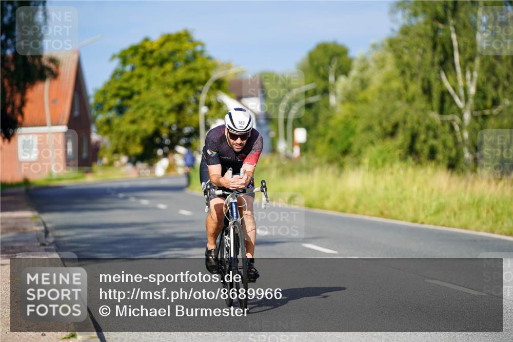 31.08.2025 - Elbe Triathlon Hamburg Michael Burmester http://msf.ph/oto/8689966 31.08.2025 08:48:27 Radfahren 183 meine-sportfotos.de