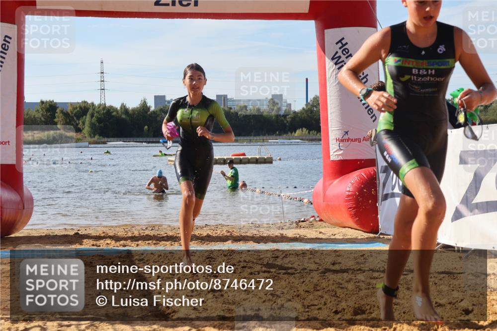 07.09.2025 - 19. Norderstedt Triathlon Luisa Fischer http://msf.ph/oto/8746472 07.09.2025 10:25:53 Schwimmen 99, 110 meine-sportfotos.de