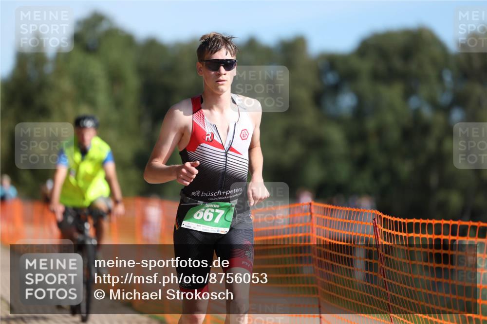 07.09.2025 - 19. Norderstedt Triathlon Michael Strokosch http://msf.ph/oto/8756053 07.09.2025 10:42:03 Laufen 667 meine-sportfotos.de