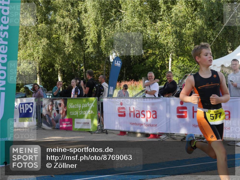 07.09.2025 - 19. Norderstedt Triathlon Zöllner http://msf.ph/oto/8769063 07.09.2025 09:49:53 Ziel 577, 618 meine-sportfotos.de