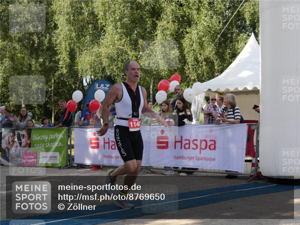 07.09.2025 - 19. Norderstedt Triathlon Zöllner http://msf.ph/oto/8769650 07.09.2025 10:46:28 Ziel 1140 meine-sportfotos.de