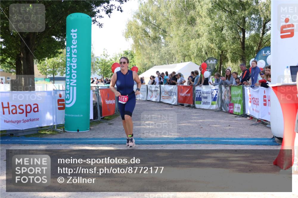 07.09.2025 - 19. Norderstedt Triathlon Zöllner http://msf.ph/oto/8772177 07.09.2025 10:45:38 Ziel 1111 meine-sportfotos.de