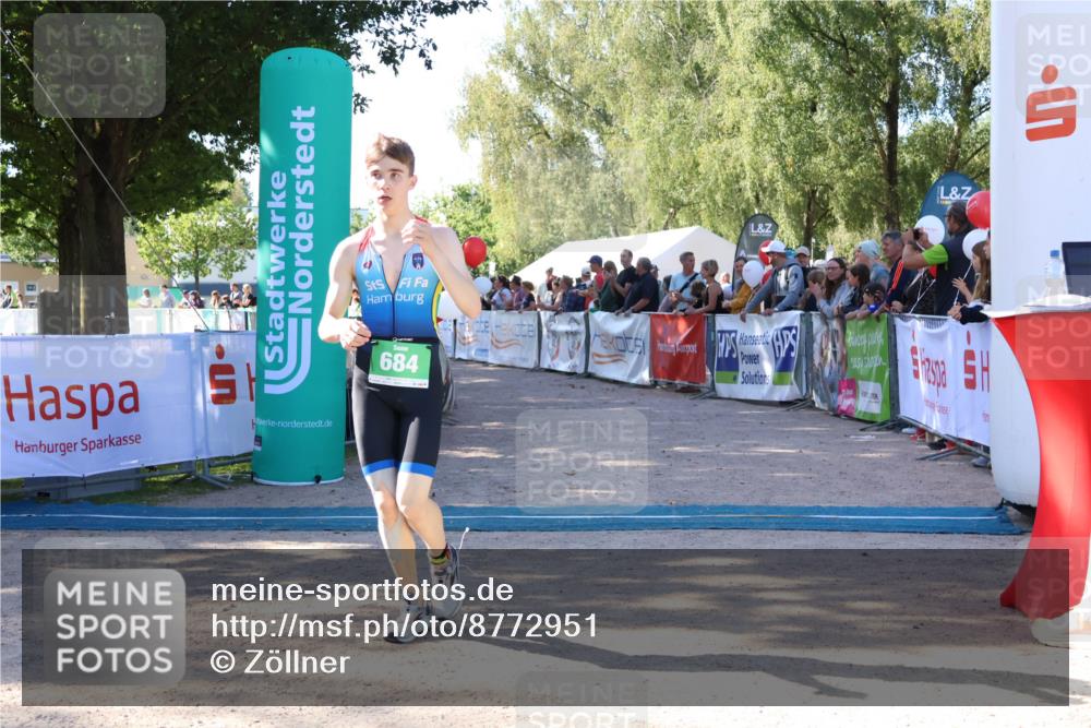 07.09.2025 - 19. Norderstedt Triathlon Zöllner http://msf.ph/oto/8772951 07.09.2025 10:53:55 Ziel 684 meine-sportfotos.de