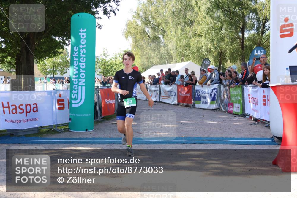 07.09.2025 - 19. Norderstedt Triathlon Zöllner http://msf.ph/oto/8773033 07.09.2025 10:54:21 Ziel 93 meine-sportfotos.de