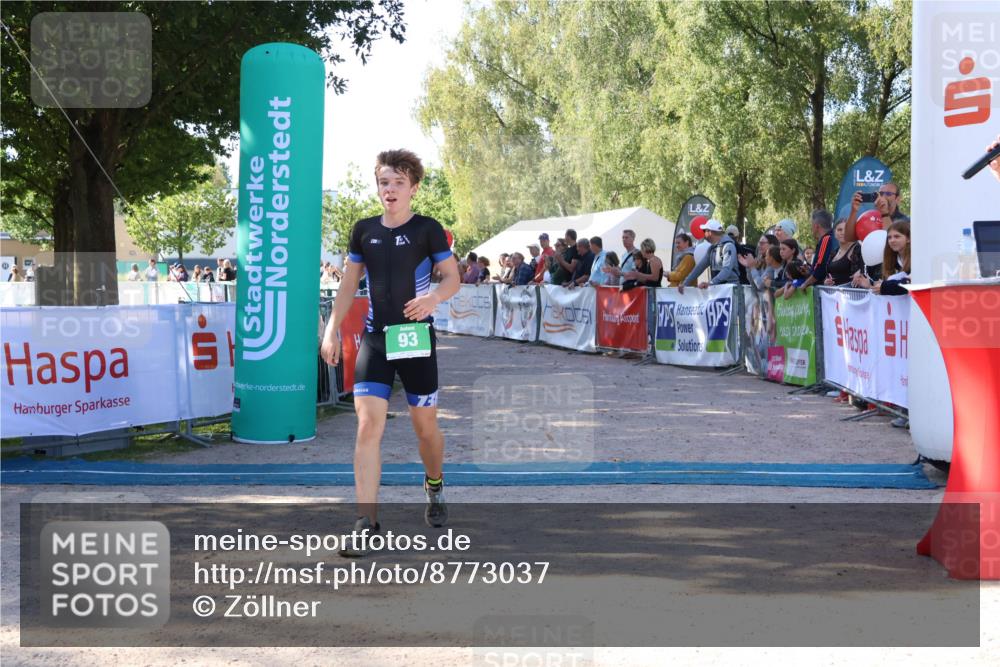 07.09.2025 - 19. Norderstedt Triathlon Zöllner http://msf.ph/oto/8773037 07.09.2025 10:54:21 Ziel 93 meine-sportfotos.de