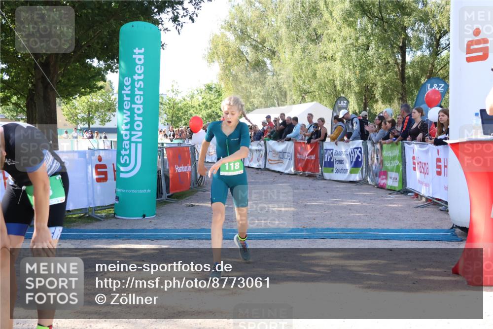 07.09.2025 - 19. Norderstedt Triathlon Zöllner http://msf.ph/oto/8773061 07.09.2025 10:54:28 Ziel 118 meine-sportfotos.de