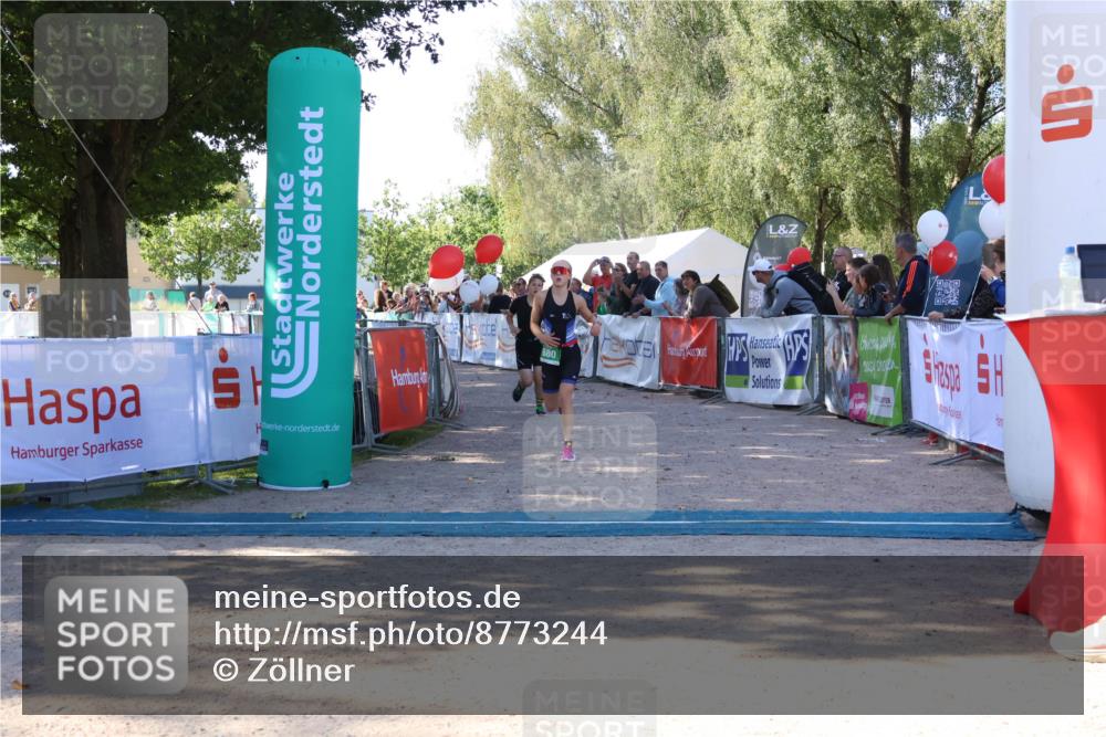 07.09.2025 - 19. Norderstedt Triathlon Zöllner http://msf.ph/oto/8773244 07.09.2025 10:55:57 Ziel 134, 637, 661, 680 meine-sportfotos.de