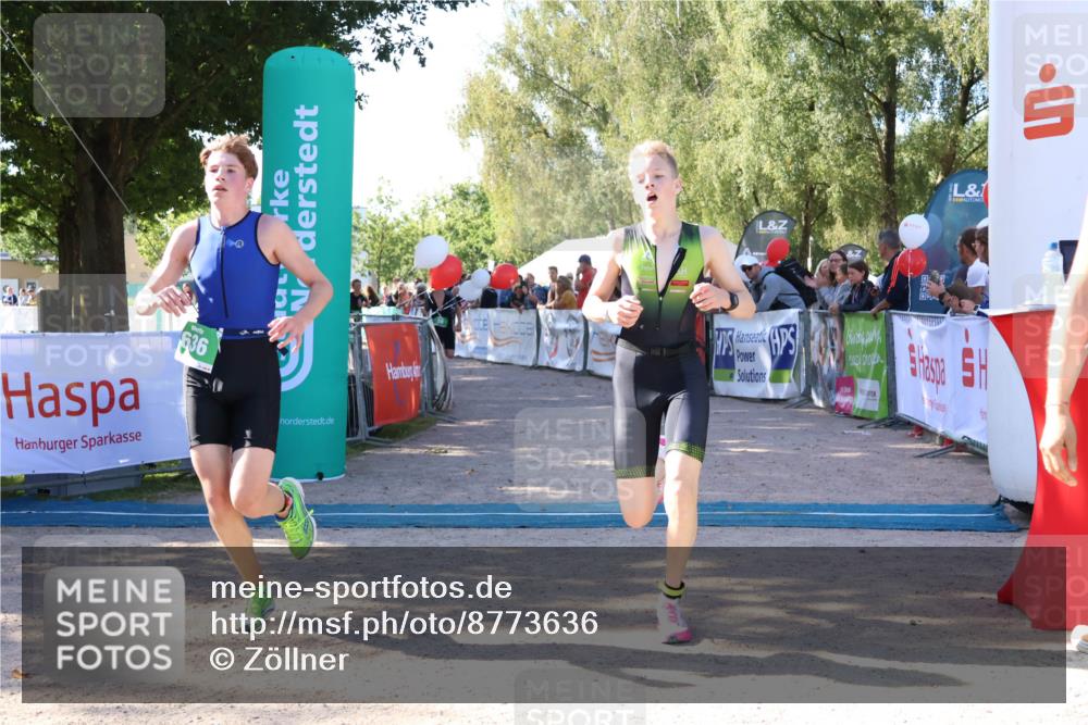 07.09.2025 - 19. Norderstedt Triathlon Zöllner http://msf.ph/oto/8773636 07.09.2025 10:57:33 Ziel 58, 126, 636 meine-sportfotos.de