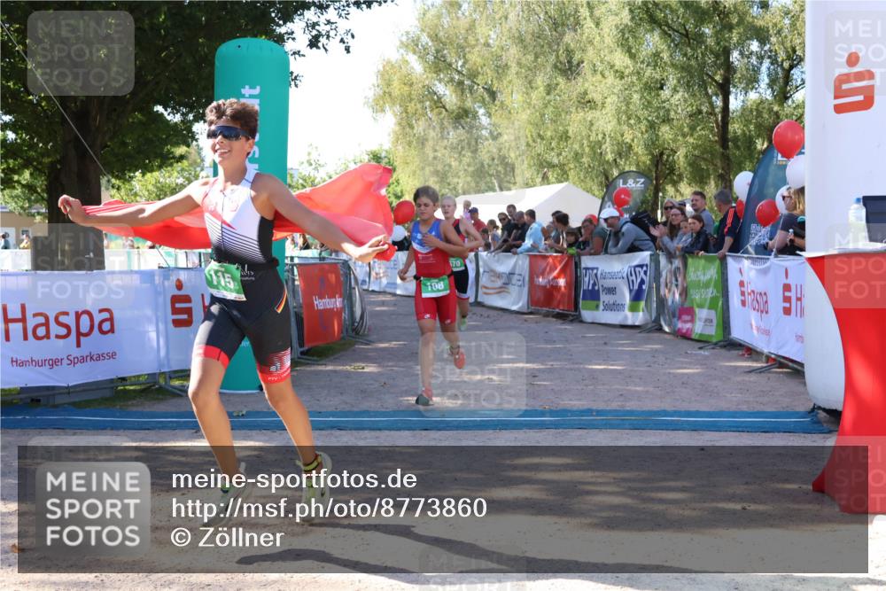 07.09.2025 - 19. Norderstedt Triathlon Zöllner http://msf.ph/oto/8773860 07.09.2025 10:58:16 Ziel 108, 115, 670 meine-sportfotos.de