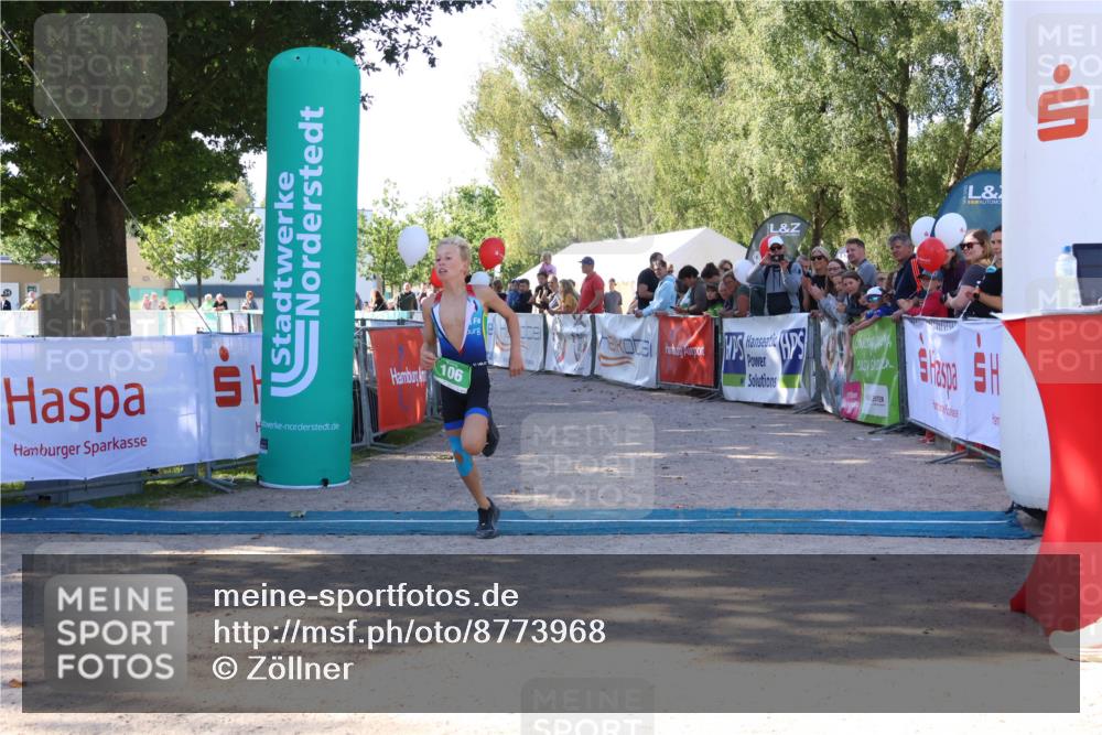 07.09.2025 - 19. Norderstedt Triathlon Zöllner http://msf.ph/oto/8773968 07.09.2025 10:58:58 Ziel 106 meine-sportfotos.de
