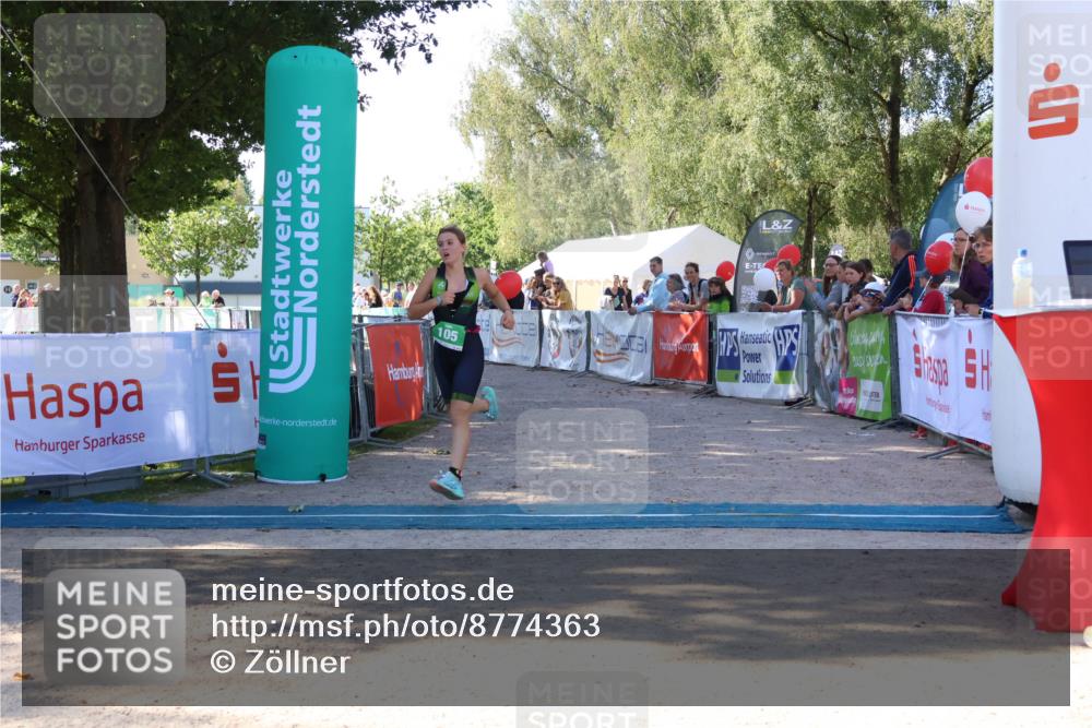 07.09.2025 - 19. Norderstedt Triathlon Zöllner http://msf.ph/oto/8774363 07.09.2025 11:01:28 Ziel 105, 635 meine-sportfotos.de