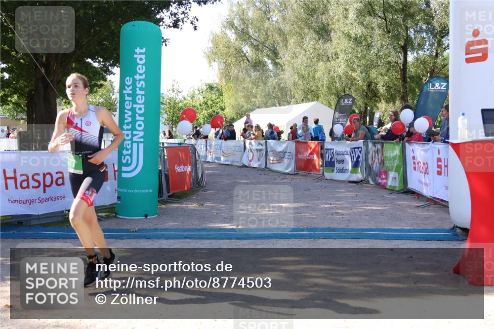 07.09.2025 - 19. Norderstedt Triathlon Zöllner http://msf.ph/oto/8774503 07.09.2025 11:02:26 Ziel 77 meine-sportfotos.de