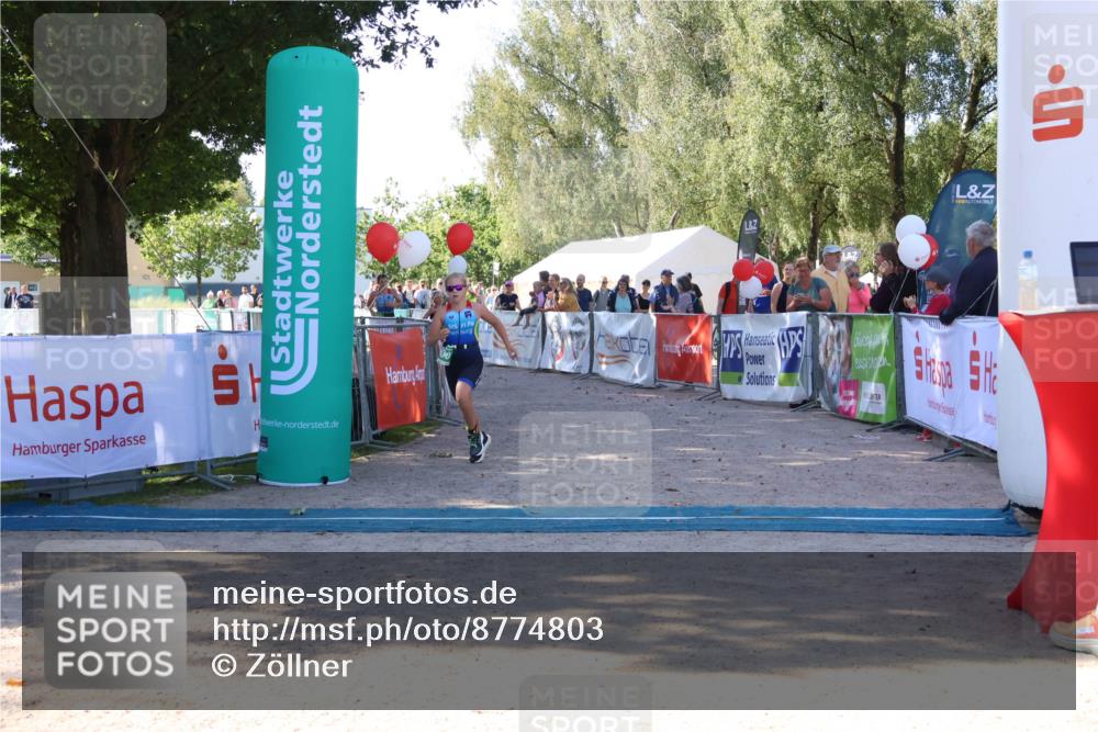 07.09.2025 - 19. Norderstedt Triathlon Zöllner http://msf.ph/oto/8774803 07.09.2025 11:05:09 Ziel 80, 100, 641 meine-sportfotos.de