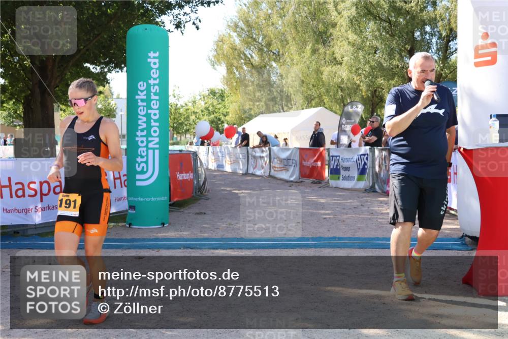 07.09.2025 - 19. Norderstedt Triathlon Zöllner http://msf.ph/oto/8775513 07.09.2025 11:47:23 Ziel 1191 meine-sportfotos.de