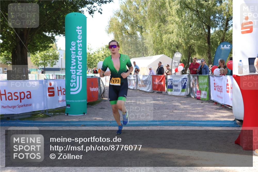07.09.2025 - 19. Norderstedt Triathlon Zöllner http://msf.ph/oto/8776077 07.09.2025 11:55:52 Ziel 1173, 1202 meine-sportfotos.de