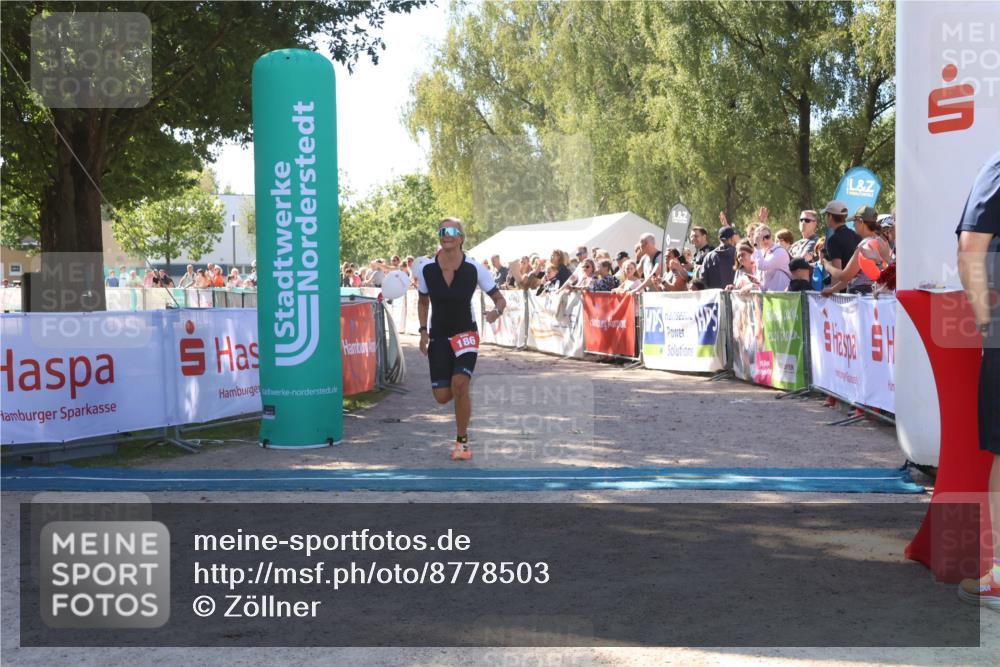 07.09.2025 - 19. Norderstedt Triathlon Zöllner http://msf.ph/oto/8778503 07.09.2025 12:30:00 Ziel 186 meine-sportfotos.de