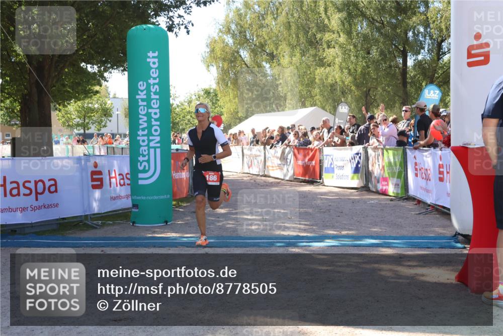 07.09.2025 - 19. Norderstedt Triathlon Zöllner http://msf.ph/oto/8778505 07.09.2025 12:30:00 Ziel 186 meine-sportfotos.de