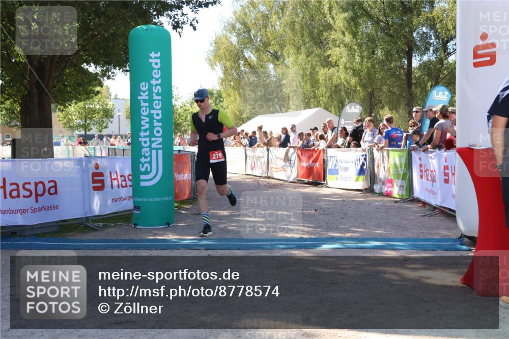 07.09.2025 - 19. Norderstedt Triathlon Zöllner http://msf.ph/oto/8778574 07.09.2025 12:30:30 Ziel 279 meine-sportfotos.de