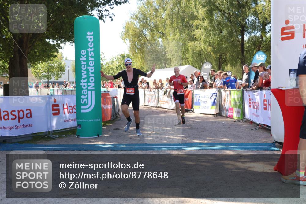 07.09.2025 - 19. Norderstedt Triathlon Zöllner http://msf.ph/oto/8778648 07.09.2025 12:31:20 Ziel 1320, 1372 meine-sportfotos.de