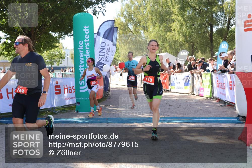 07.09.2025 - 19. Norderstedt Triathlon Zöllner http://msf.ph/oto/8779615 07.09.2025 12:40:17 Ziel 748, 763, 767, 778, 1239 meine-sportfotos.de