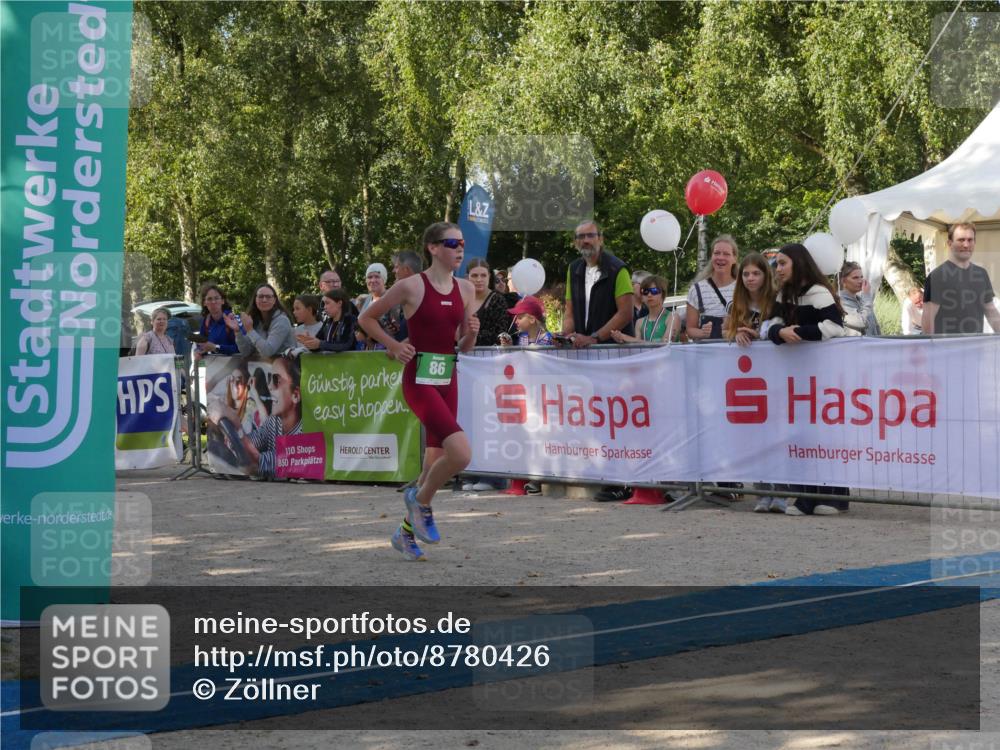 07.09.2025 - 19. Norderstedt Triathlon Zöllner http://msf.ph/oto/8780426 07.09.2025 10:52:40 Ziel 86 meine-sportfotos.de