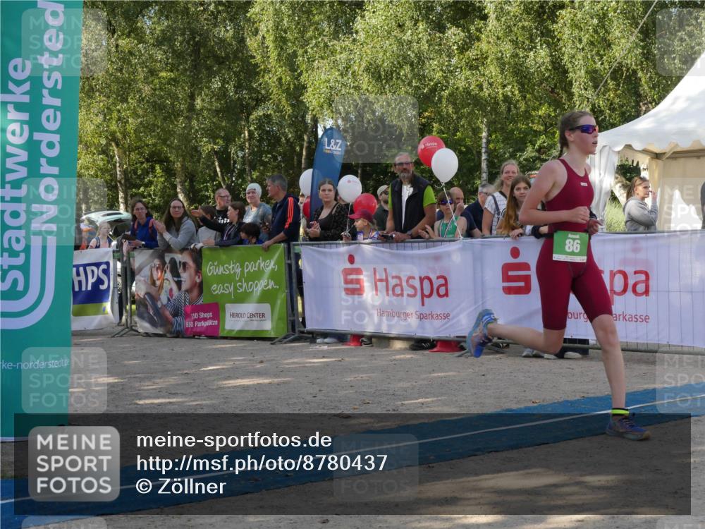 07.09.2025 - 19. Norderstedt Triathlon Zöllner http://msf.ph/oto/8780437 07.09.2025 10:52:41 Ziel 86 meine-sportfotos.de