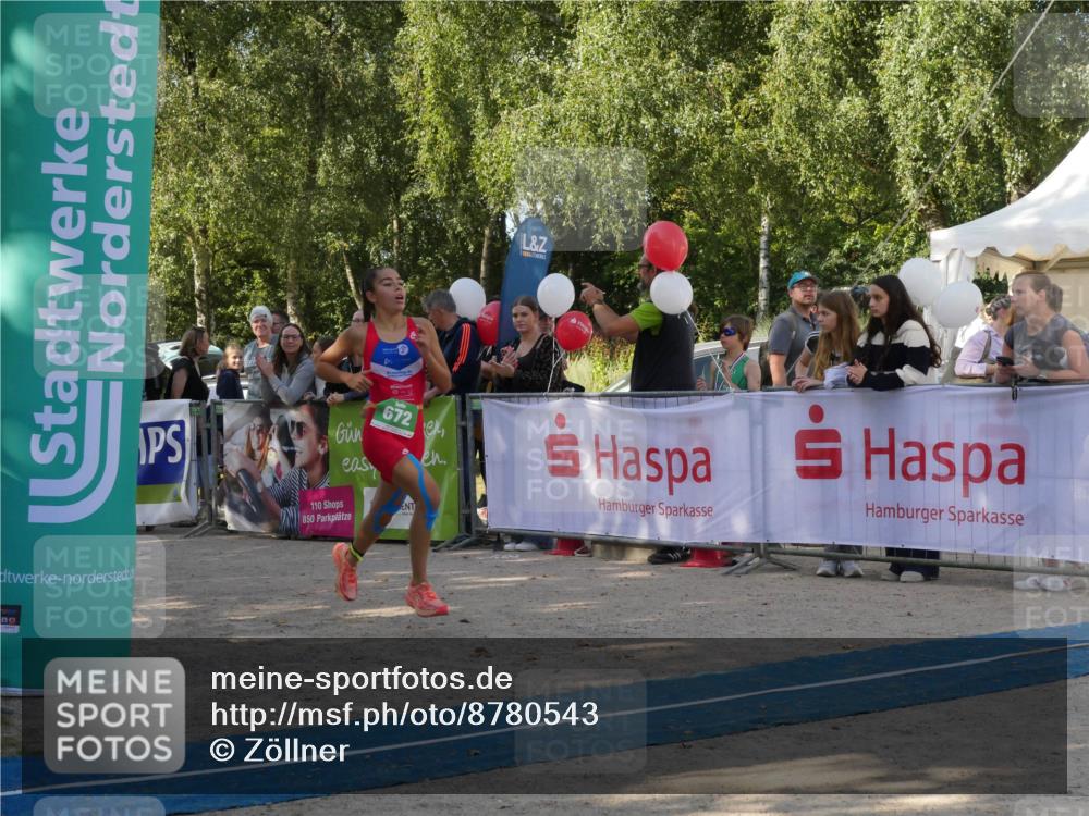 07.09.2025 - 19. Norderstedt Triathlon Zöllner http://msf.ph/oto/8780543 07.09.2025 10:54:06 Ziel 96, 672 meine-sportfotos.de