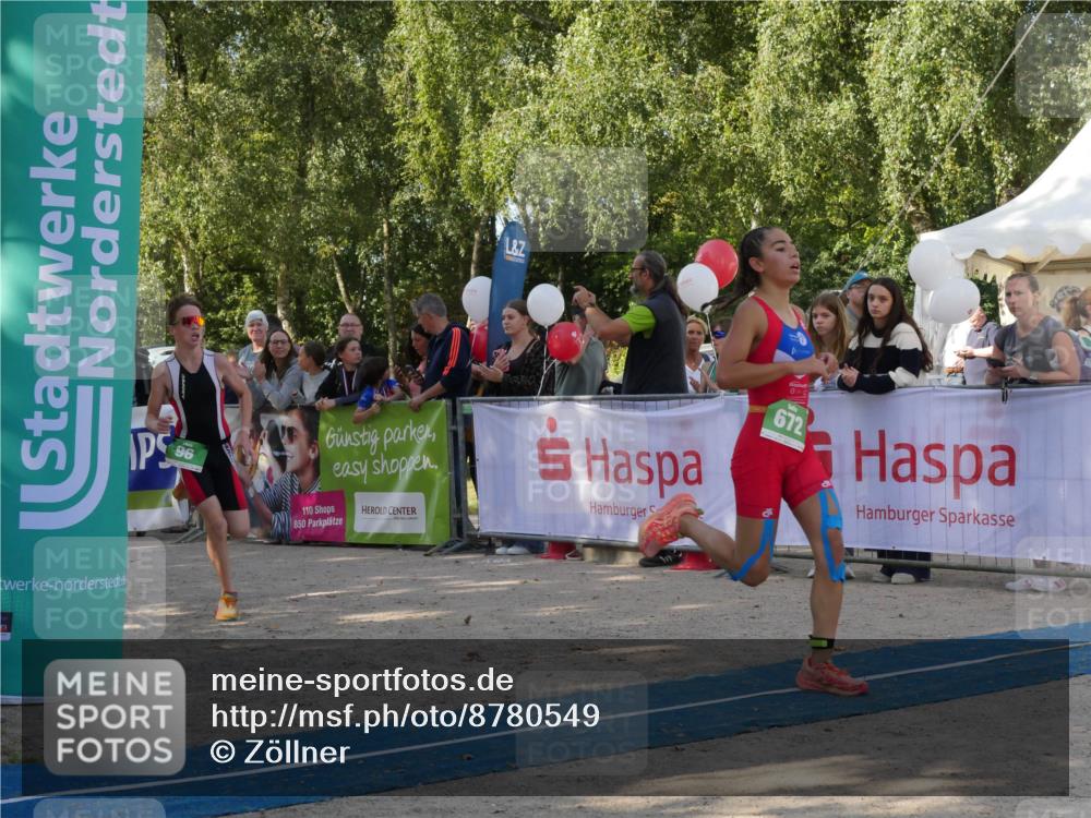 07.09.2025 - 19. Norderstedt Triathlon Zöllner http://msf.ph/oto/8780549 07.09.2025 10:54:06 Ziel 96, 672 meine-sportfotos.de