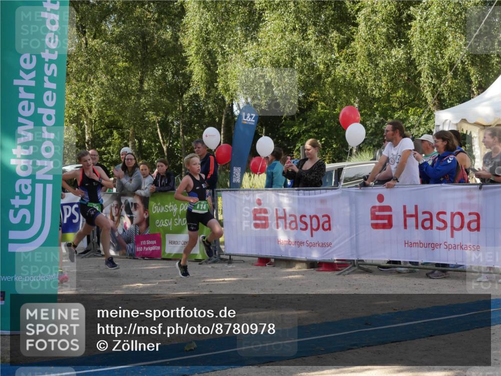 07.09.2025 - 19. Norderstedt Triathlon Zöllner http://msf.ph/oto/8780978 07.09.2025 10:56:28 Ziel 89, 109, 114, 668, 1150 meine-sportfotos.de