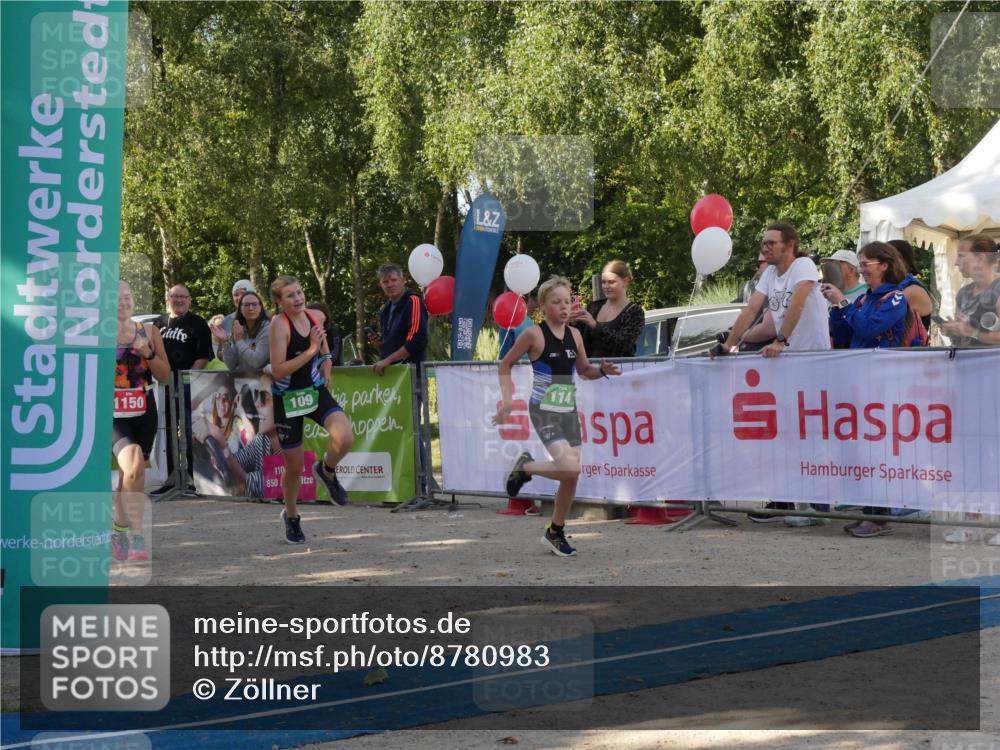 07.09.2025 - 19. Norderstedt Triathlon Zöllner http://msf.ph/oto/8780983 07.09.2025 10:56:28 Ziel 89, 109, 114, 668, 1150 meine-sportfotos.de