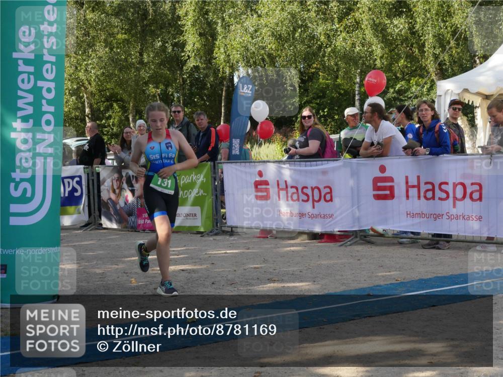 07.09.2025 - 19. Norderstedt Triathlon Zöllner http://msf.ph/oto/8781169 07.09.2025 10:57:03 Ziel 131, 651 meine-sportfotos.de