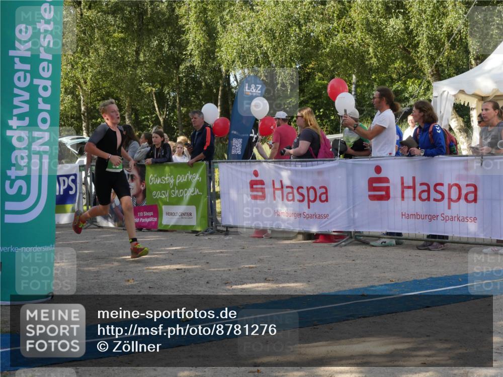 07.09.2025 - 19. Norderstedt Triathlon Zöllner http://msf.ph/oto/8781276 07.09.2025 10:57:37 Ziel 58, 125, 126, 636 meine-sportfotos.de