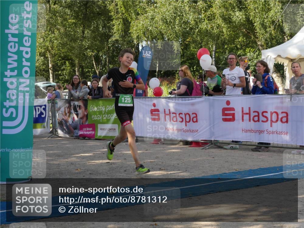 07.09.2025 - 19. Norderstedt Triathlon Zöllner http://msf.ph/oto/8781312 07.09.2025 10:57:40 Ziel 58, 125, 126, 636 meine-sportfotos.de