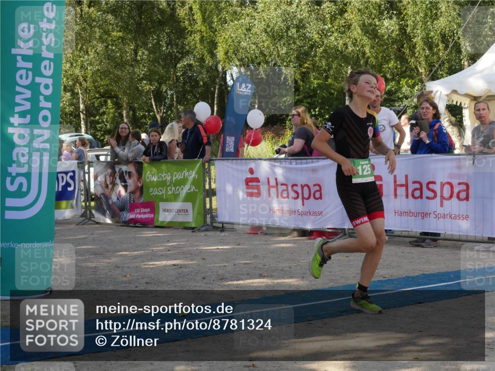 07.09.2025 - 19. Norderstedt Triathlon Zöllner http://msf.ph/oto/8781324 07.09.2025 10:57:40 Ziel 58, 125, 126, 636 meine-sportfotos.de