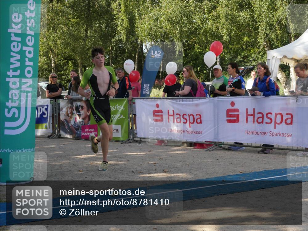07.09.2025 - 19. Norderstedt Triathlon Zöllner http://msf.ph/oto/8781410 07.09.2025 10:57:54 Ziel 655, 669, 1125 meine-sportfotos.de