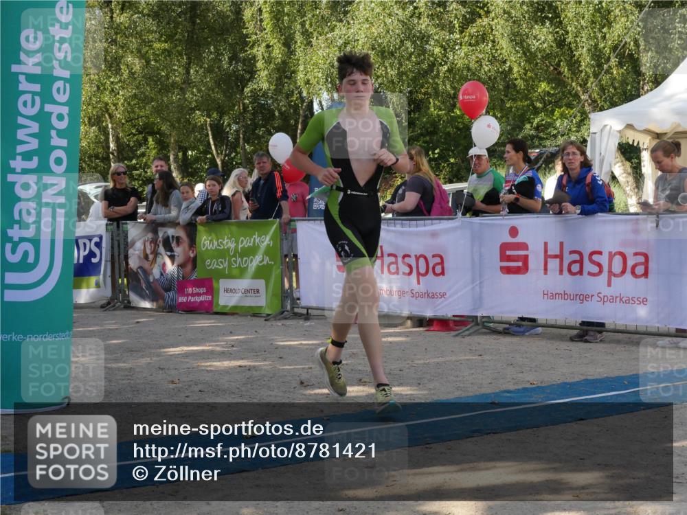 07.09.2025 - 19. Norderstedt Triathlon Zöllner http://msf.ph/oto/8781421 07.09.2025 10:57:55 Ziel 655, 669, 1125 meine-sportfotos.de