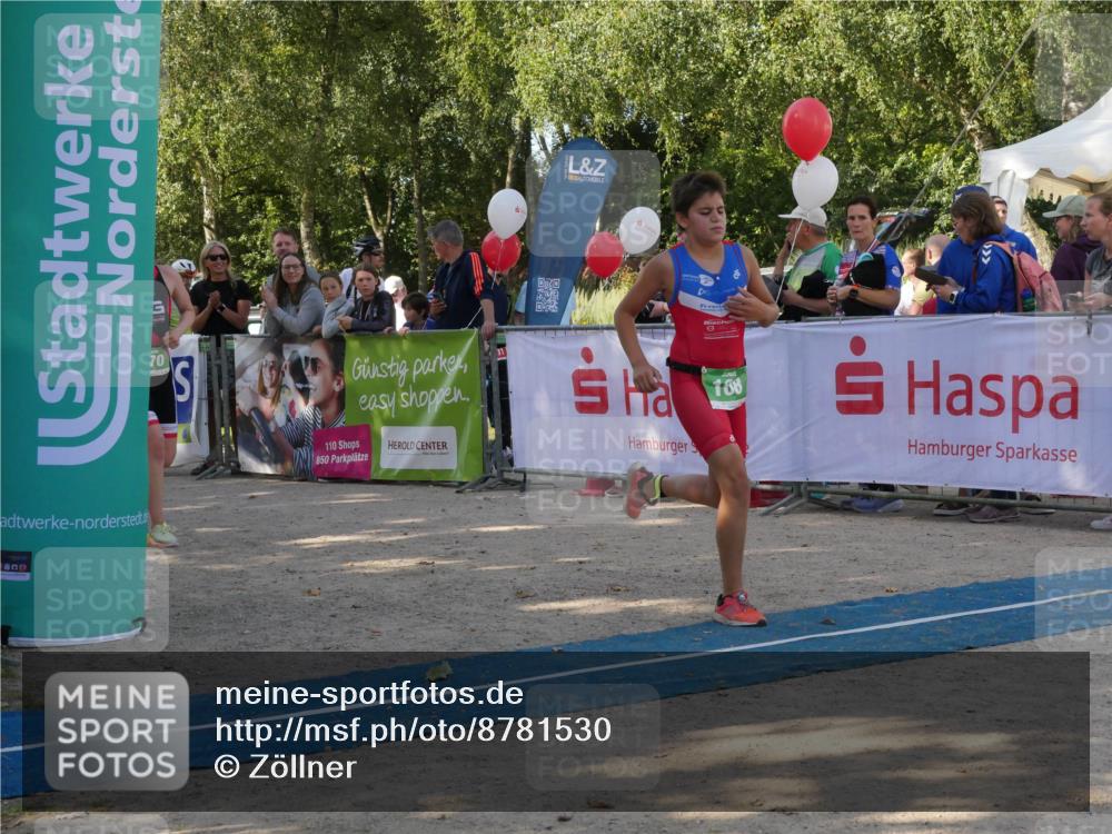 07.09.2025 - 19. Norderstedt Triathlon Zöllner http://msf.ph/oto/8781530 07.09.2025 10:58:17 Ziel 60, 108, 115, 638, 670 meine-sportfotos.de