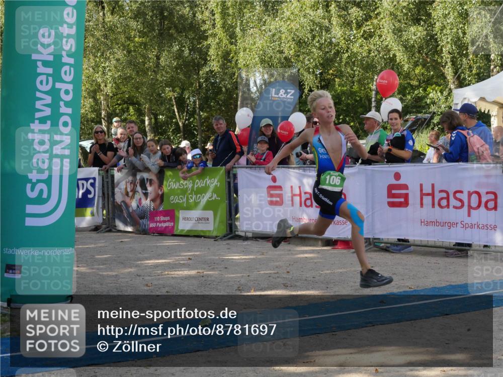 07.09.2025 - 19. Norderstedt Triathlon Zöllner http://msf.ph/oto/8781697 07.09.2025 10:58:59 Ziel 106 meine-sportfotos.de