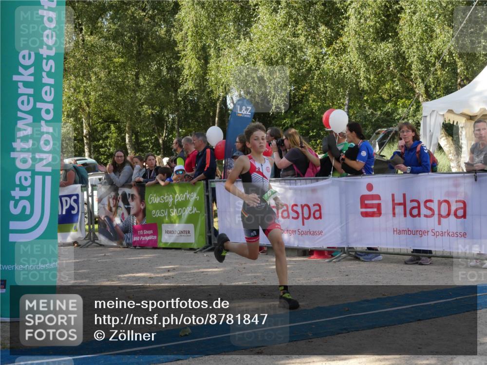 07.09.2025 - 19. Norderstedt Triathlon Zöllner http://msf.ph/oto/8781847 07.09.2025 11:00:14 Ziel 61 meine-sportfotos.de